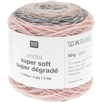 Socks Super Soft Super Dégradé 4-fädig von Rico Design