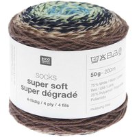 Socks Super Soft Super Dégradé 4-fädig von Rico Design