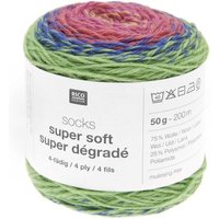 Socks Super Soft Super Dégradé 4-fädig von Rico Design