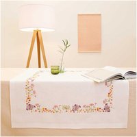 Stickpackung Decke Herbstblumen 90x90cm von Rico Design