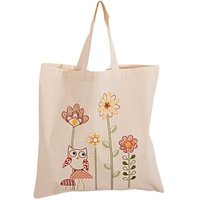 Stickpackung Tasche Eule mit Pilzen 38x45cm von Rico Design