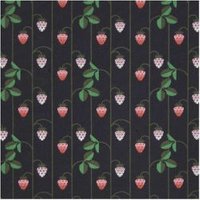 Stoffabschnitt Canvas Erdbeeren blau 50x140cm von Rico Design