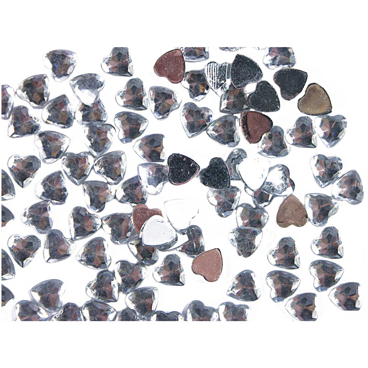 Strass Herz transparent 100 Stück Strass Herz transparent 100 Stück von Rico Design