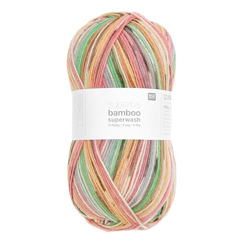 Rico Design Strickwolle Superba Bamboo 420m Handarbeit Strickgarn Farbe 057 von Rico Design