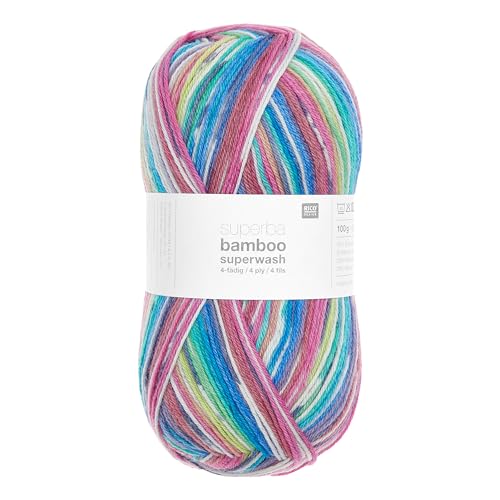 Rico Design Strickwolle Superba Bamboo 420m Handarbeit Strickgarn Farbe 059 von Rico Design