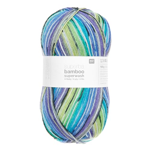 Rico Design Strickwolle Superba Bamboo 420m Handarbeit Strickgarn Farbe 060 von Rico Design