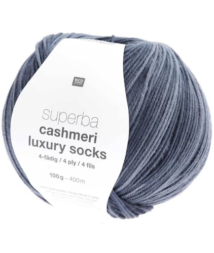 Rico Design Superba Cashmeri Luxury Socks 4 Fäden – 100 g von Rico Design