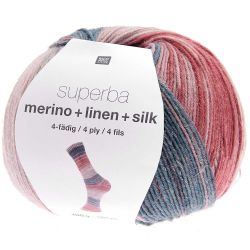 Superba Merino + Linen + Silk 4fädig von Rico Design