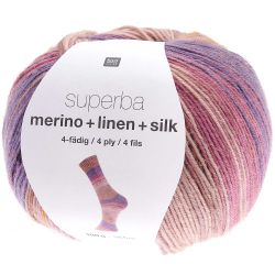 Superba Merino + Linen + Silk 4fädig von Rico Design