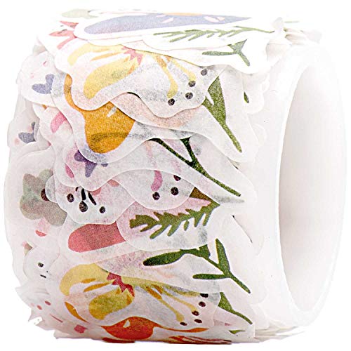 Rico Design Washi Sticker - 200 selbstklebende Sticker - ideal zum Basteln - DIY (Streublume) von Rico Design