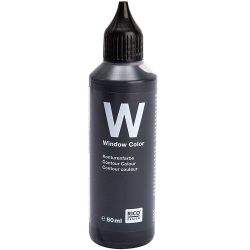 Window Color Konturenfarbe schwarz 80ml von Rico Design