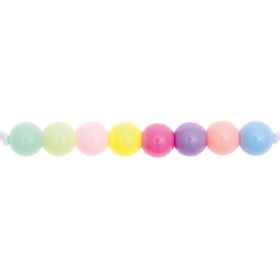 itoshii Kunststoffperlen rainbow pastell Mix 10mm 24 Stück von Rico Design