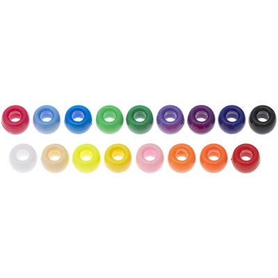 itoshii - Ponii Beads klassik bunt 9x6mm 400 Stück von Rico Design