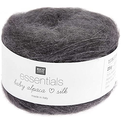 Rico Essentials Baby Alpaca Loves Silk 003 grau von Rico Design