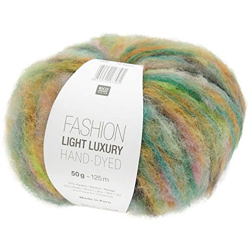 Rico Fashion Light Luxury Hand-Dyed Fb. 06 forest, leichte Wolle mit Alpakawolle zum Stricken von Rico Design