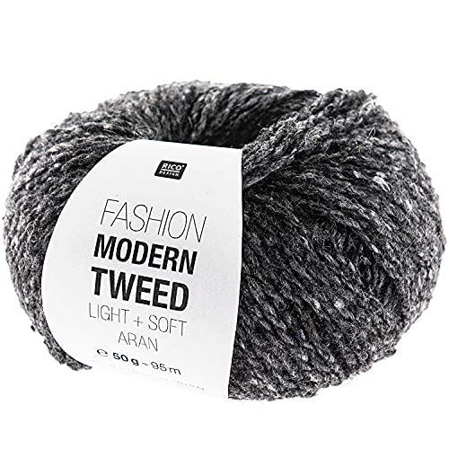 Rico Fashion Modern Tweed Light & Soft Aran 009 grau von Rico Design