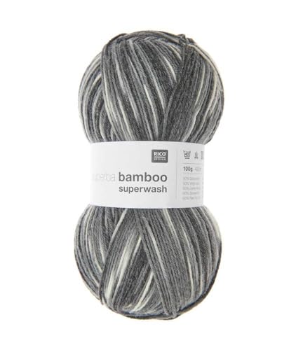 Rico Superba Bamboo 4-lagige Socke 049 Stones von Rico Design