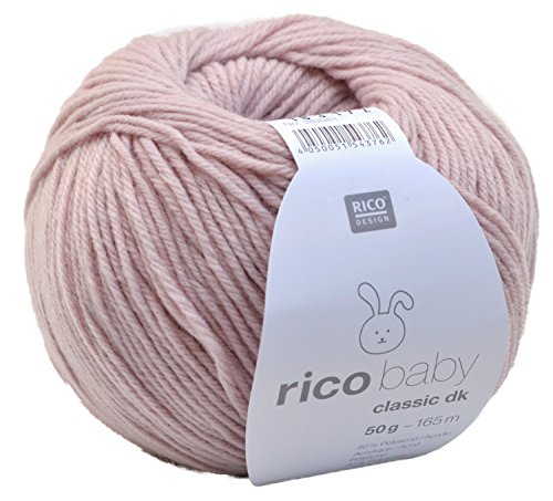 Rico Wolle Baby Classic dk, Babywolle weich und pflegeleicht zum Stricken oder Häkeln, 50% Polyamid, 50% Polyacryl, 50g 165m, Nadelstärke 3,5-4 mm (052 orchidee) von Rico Design