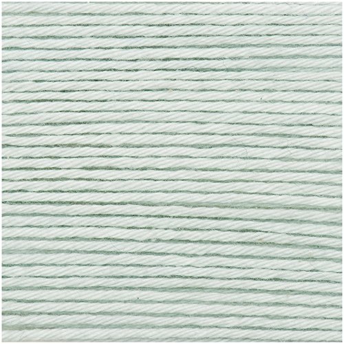 Ricorumi DK Wolle 100% Baumwolle Häkelgarn Häkelwolle 1 Knäul 25g Farbe (037 eisgrün) von Rico Design