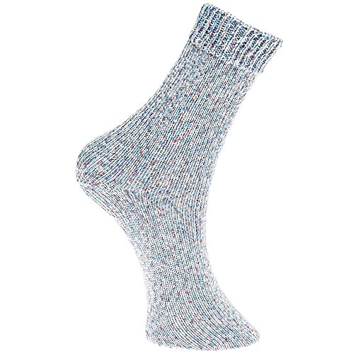 Sockengarn Superba Bamboo 4-Fädig, Konfetti Blau von Rico Design