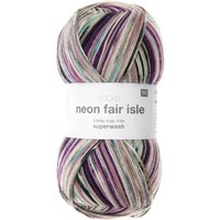 Socks Neon Fair Isle 4-fädig von Rico Design