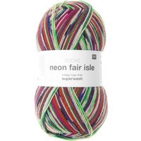 Socks Neon Fair Isle 4-fädig von Rico Design