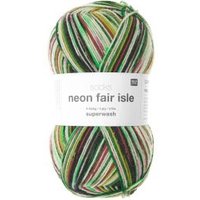 Socks Neon Fair Isle 4-fädig von Rico Design