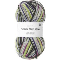 Socks Neon Fair Isle 4-fädig von Rico Design