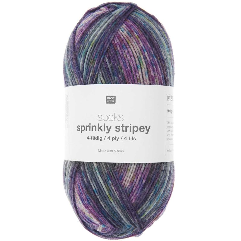 Socks Sprinkly Striply 4-fädig von Rico Design