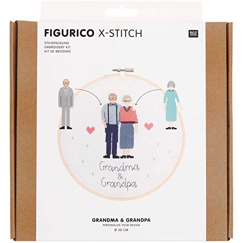 Stickpackung Figurico Grandma & Grandpa von Rico Design