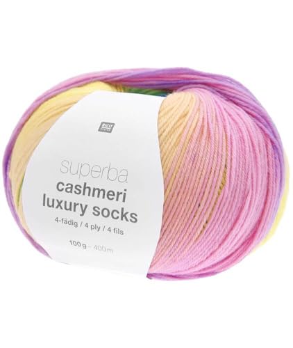 Superba Cashmeri Luxury Socks Sockenwolle, 4 Fäden, 100 g Rico Design von Rico Design