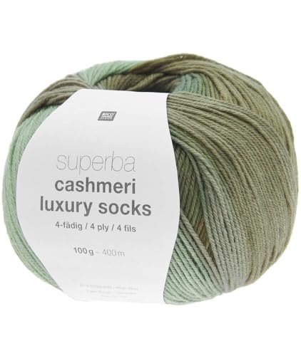 Rico Design Superba Cashmeri Luxury Socks Sockenwolle, 4-fädig, 100 g von Rico Design