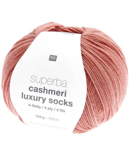 Superba Cashmeri Luxus-Sockenwolle, 4-fädig, 100 g, Rico Design – weich und luxuriös für Ihre Füße von Rico Design