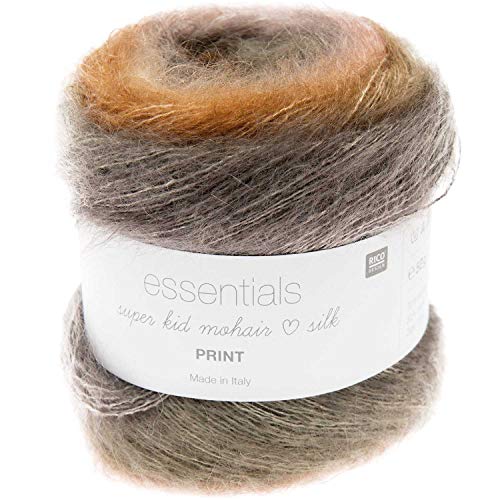 Super Kid Mohair Loves Silk Print, Rico 009 Terra von Rico Design