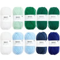Wollpaket Basic Soft Acryl Aqua Colours Wollpaket Basic Soft Acryl Aqua Colours von Rico Design