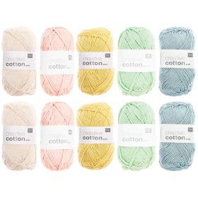 Wollpaket Creative Cotton Aran Pastell von Rico Design