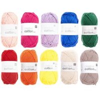 Wollpaket Creative Cotton Aran Regenbogen von Rico Design