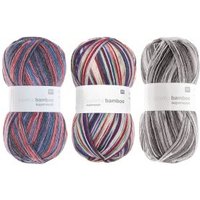 Wollpaket Sockenwolle Superba Bamboo superwash Dunkel von Rico Design