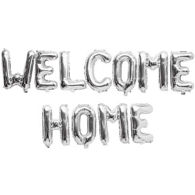 Folienballon-Set Welcome Home silber 11teilig von Rico Design