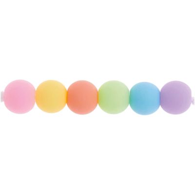 itoshii Kunststoffperlen Matt Rainbow/Pastell Mix von Rico Design