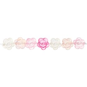 itoshii Rosen Perlen rund Irisierend/Pink Transparent von Rico Design