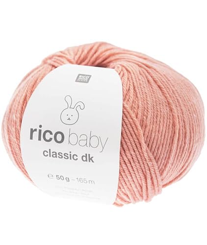 Rico Baby Classic dk #57, weiche Babywolle zum Stricken oder Häkeln, 50g von Rico Design