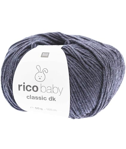 Rico Baby Classic dk #61, weiche Babywolle zum Stricken oder Häkeln, 50g von Rico Design