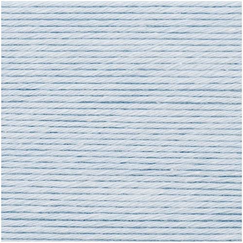 Rico Baby Cotton Soft dk Fb. 003 hellblau, weiche Babywolle ohne Wolle zum Stricken oder Häkeln von Rico Design