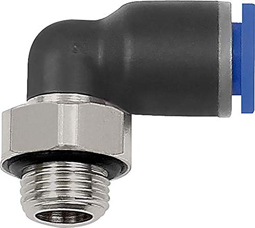 RIEGLER 109259-125.005-4 L-Steckverschraubung »Blaue Serie«, drehbar, M5 außen, Ø 4 mm, 1Stk von Riegler