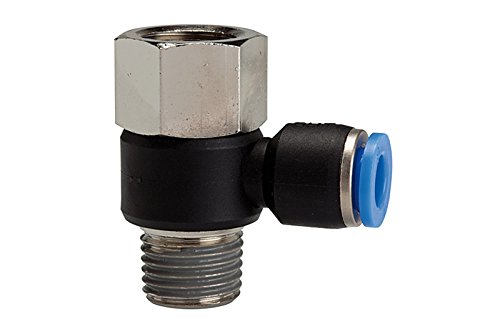 RIEGLER 109457-220.018-10 L-Steckverschraubung »Blaue Serie«, drehbar, Rc/R 1/8 i./a. Ø10mm, 1Stk von Riegler