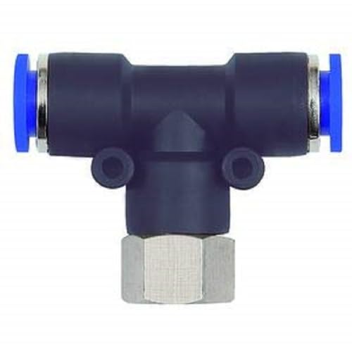 RIEGLER 109511-148.018-4 T-Steckverschraubung »Blaue Serie«, drehbar, G 1/8 innen, Ø 4 mm, 1Stk von Riegler