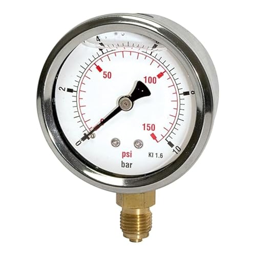 RIEGLER 116310-709-CDE Glyzerinmano »pressure line« G 1/4 unten, 0-25,0 bar/360 psi, Ø63, 1Stk von Riegler