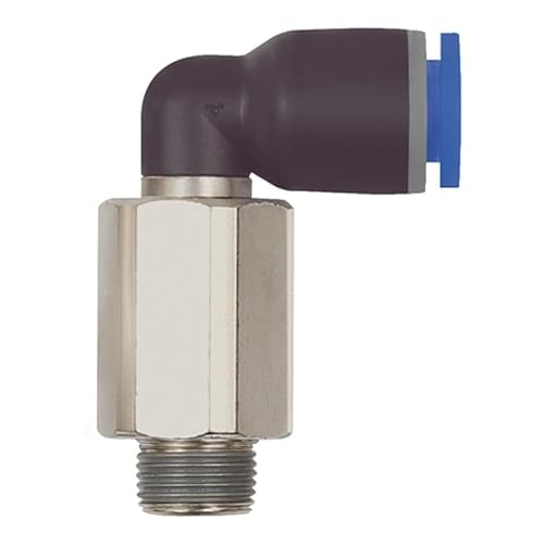 RIEGLER 135644-128.038-14 L-Steckverschraubung »Blaue Serie« lang, drehbar, R 3/8 a., Ø14mm, 1Stk von Riegler