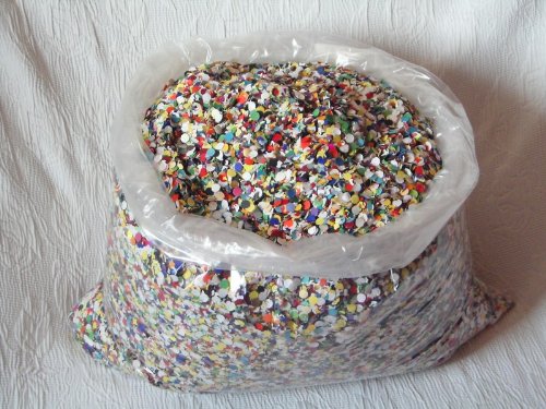 Buntes Konfetti, 10 kg im Sack